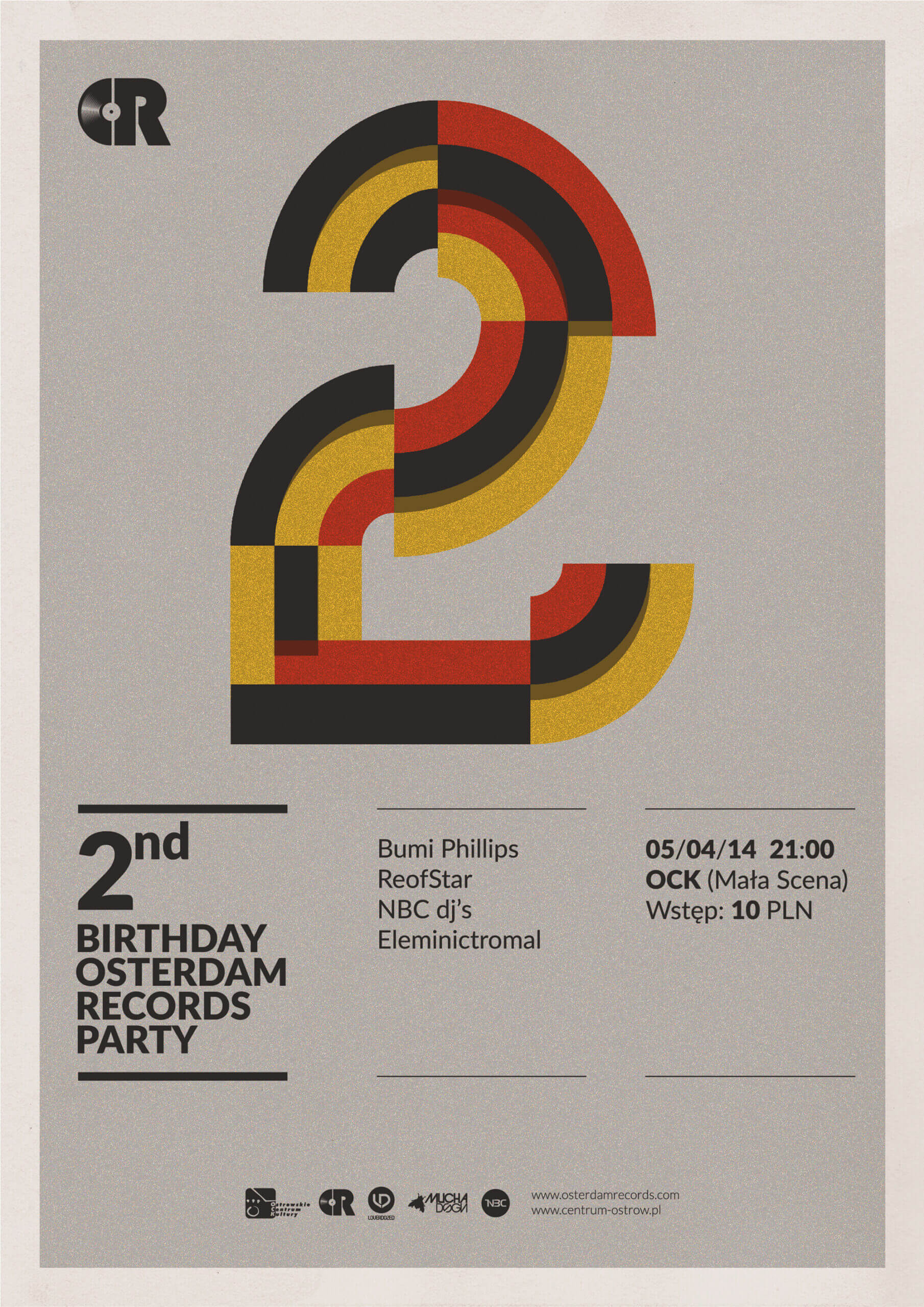 Osterdam - 2nd Birthday Party poster DRUK A3