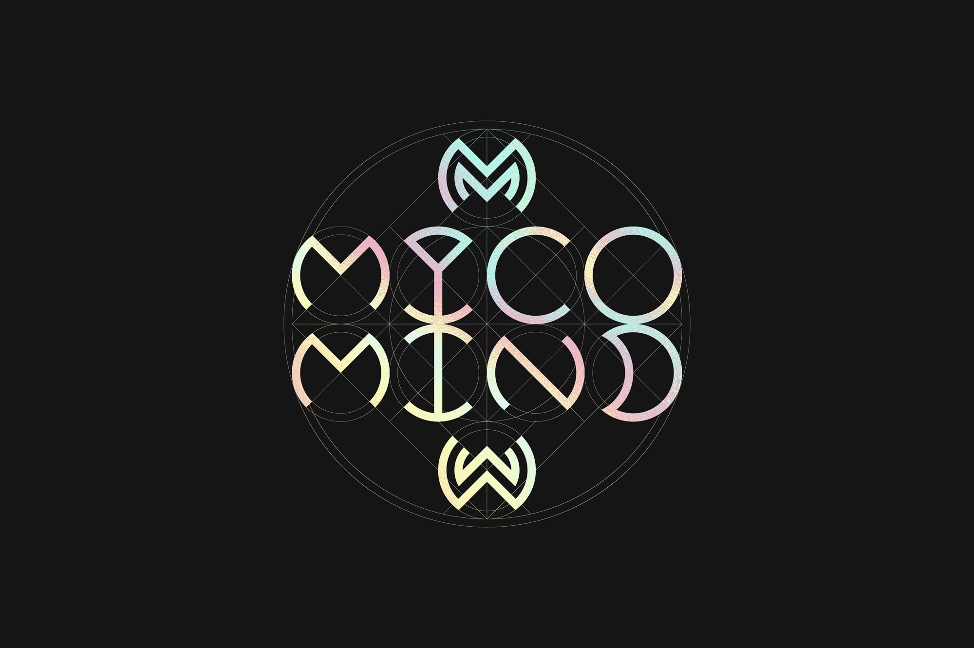 Myco Mind - logo  color (holographic foil)