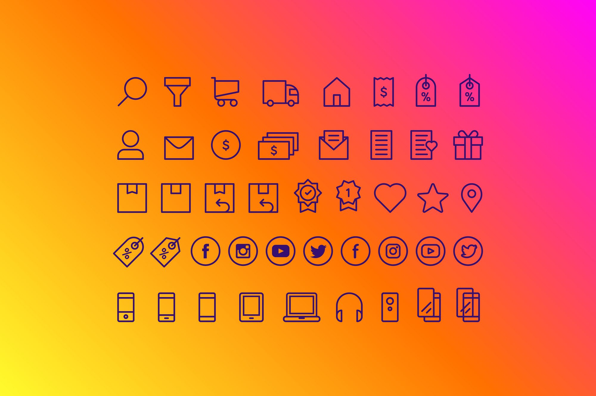 MobileCity.Shop - ikony gradient