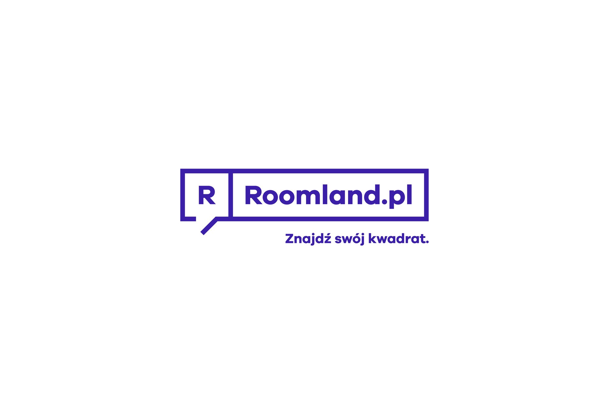 Roomland.pl - logo + slogan wersjs2