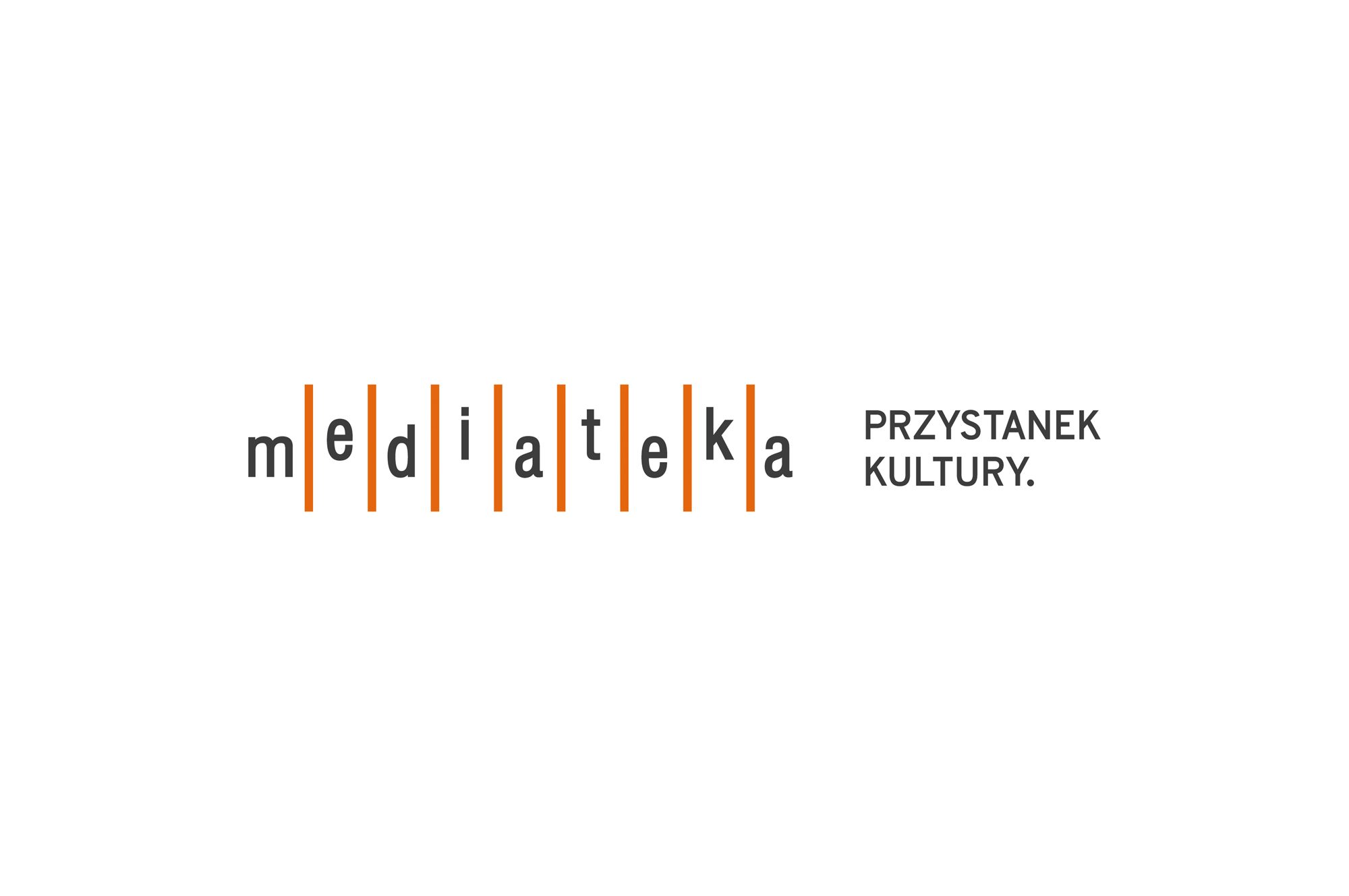 Mediateka Przystanek kultury. - logo POZIOM