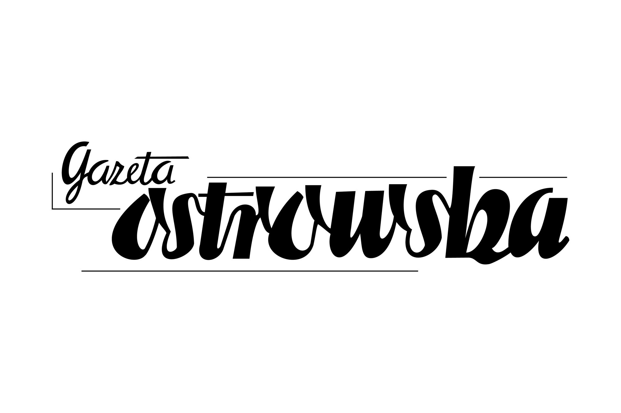 Gazeta Ostrowska 1959-61 - logo PLANSZA 30x30cm EDYCJA