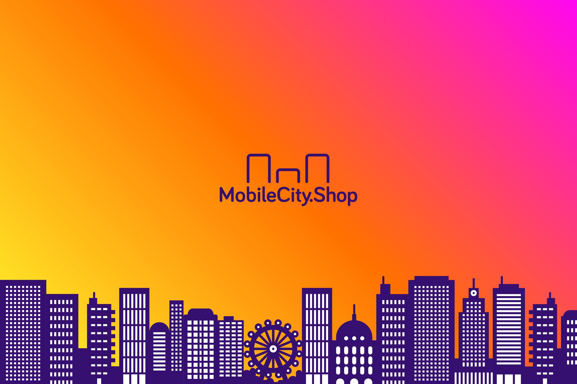 MobileCity.Shop - logo a KOLOR miasto