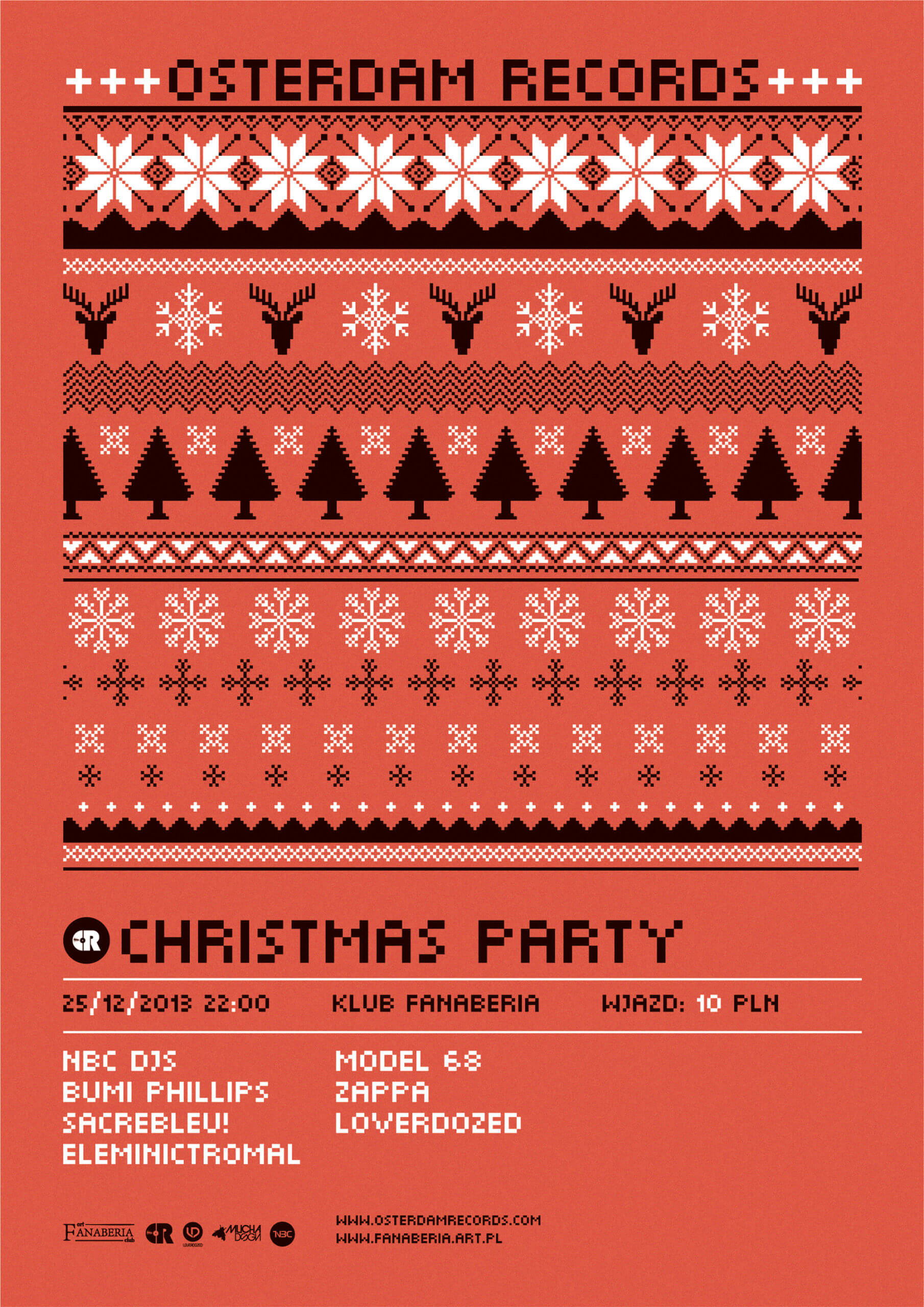 Osterdam Records - Christmas Party Plakat B1 DRUK