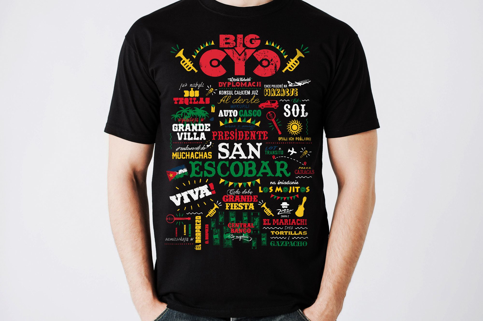 BIG CYC - San Escobar t-shirtTYPO