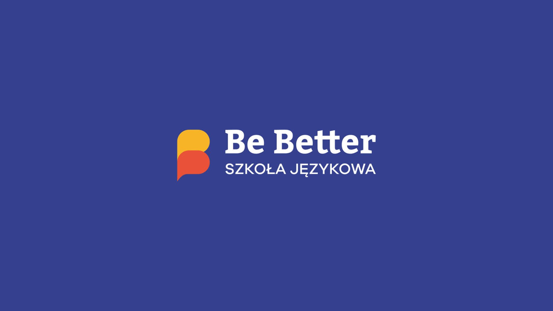 Be Better - logo GRANATOWE tło