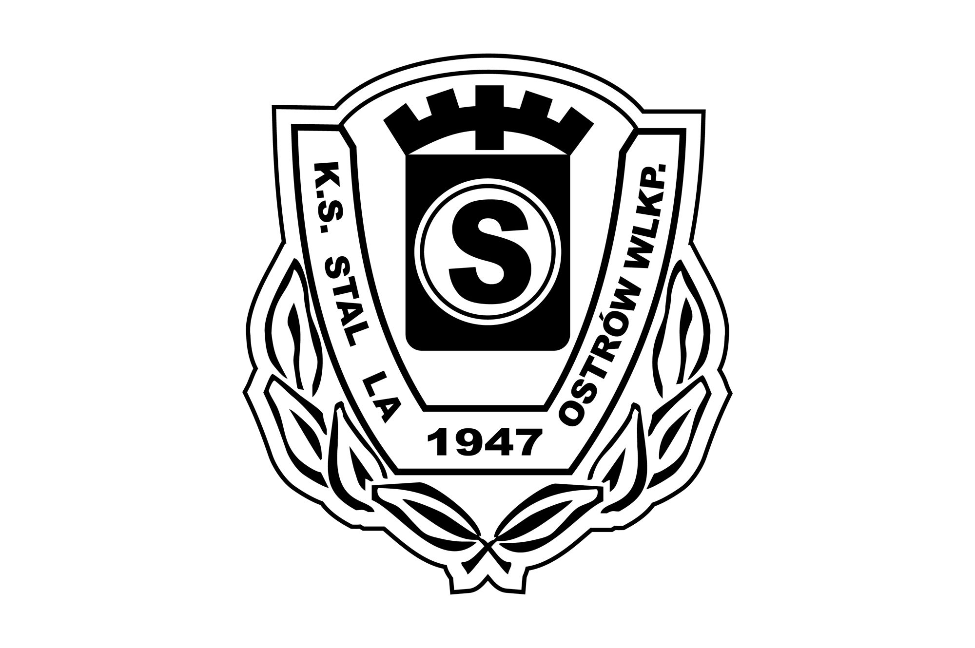 K.S. STAL Ostrów - logo PLANSZA 30x30cm EDYCJA