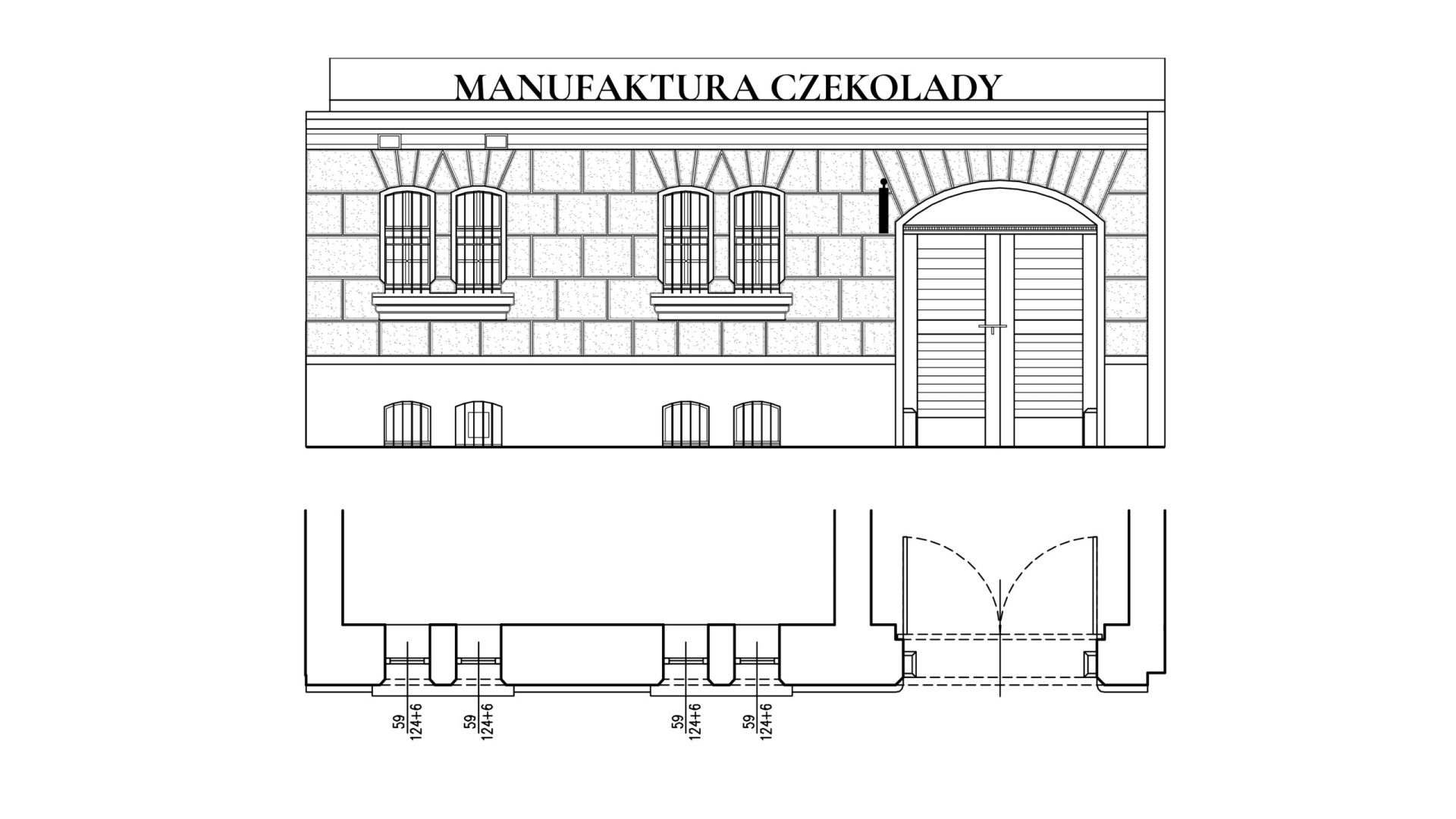 MK Chocolate - szyldy PROJEKT elewacja Wiosny Ludów 19