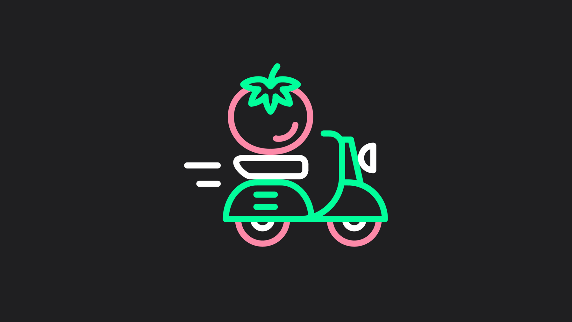 Włoska Robota - Tomato Vespa neon