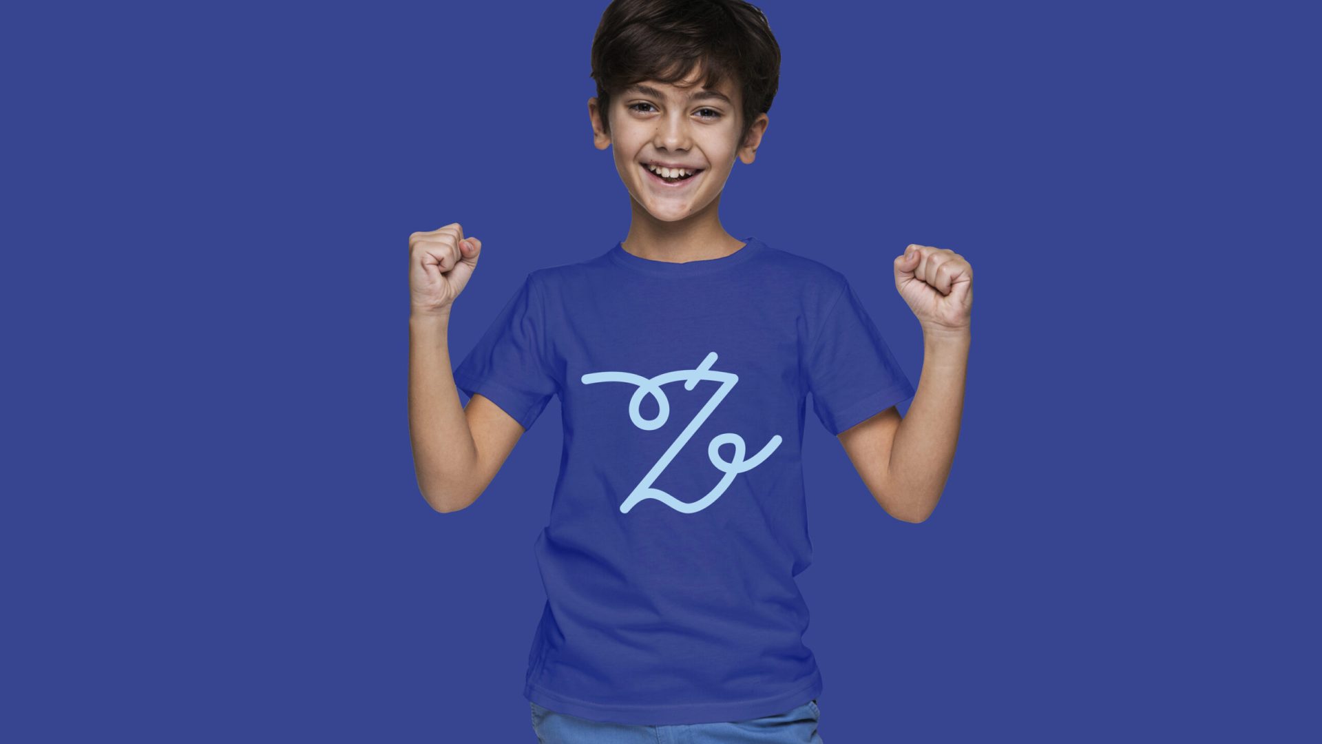 Źródełko - Przedszkole - t-shirt logo 4 kobalt